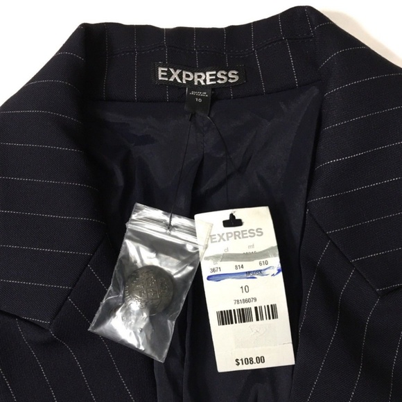 Express Womens Work Career Blazer Jacket Size 10 - Picture 5 of 7